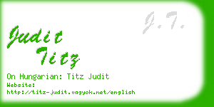 judit titz business card